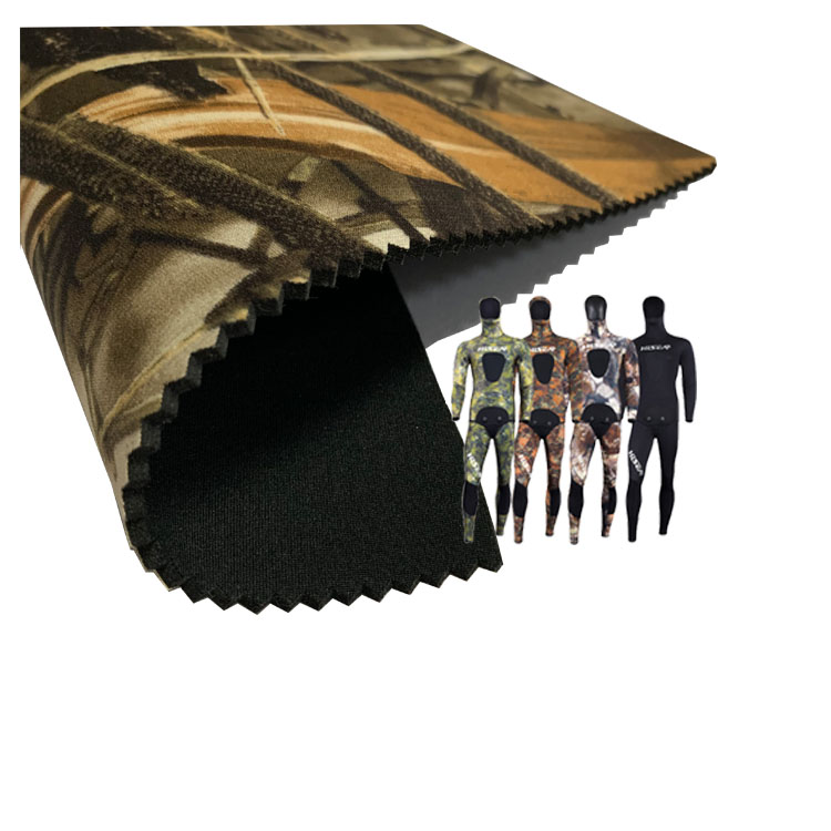 Neoprene Material in Roll Sublimation Camouflage Camo Soft Waterproof Neoprene Fabric SBR Neoprene Sheets
