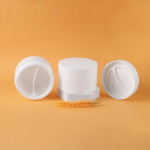 Tarro de PP con doble compartimento de 100g para crema de día y de noche, tarro de crema facial - Product Image 4