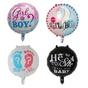 Baby Shower Boy Girl Balloons Pink/Blue Babyshower Foil Balloons it's a boy girl Event Party Gifts palloncini di primo compleanno globos - Product Image 3