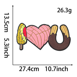 Parche de Chenilla Bordado Termoadhesivo de Gran Tamaño para el Día de la Madre, con la Leyenda 'Dog Mom', para Café - Product Image 5