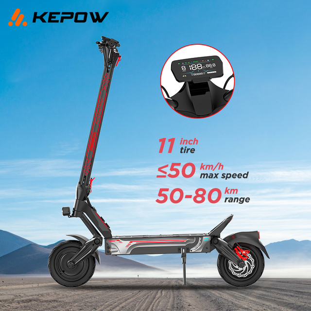 Dual Motor Electric Scooter 52V 11 Inch Tires Ideal for Urban and Offroad Scooter