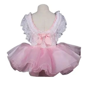 0102019 Cute Ballet Costumes Wholesale Factory Custom Girls Training Dancewear