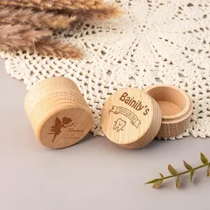 1 pezzo regalo di compleanno per bambini, nome dente e dente, scatola di legno - Product Image 3
