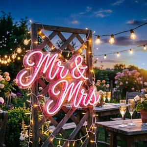 Insegna al Neon Personalizzata 'Always & Forever', 'Vuoi Sposarmi?', Insegna LED con Cognome per Decorazioni Matrimoniali - Product Image 4