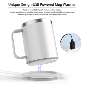 Taza Térmica Eléctrica con Cargador Inalámbrico, Calentador de Tazas, Regalo, Taza Inteligente Termostática para Café a 55 Grados - Product Image 2