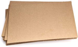 Hojas de cartón corrugado marrón personalizadas Insertos de cartón de una sola pared Separadores de cartón plano Hoja de papel de embalaje para correo - Product Image 2