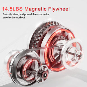 Магнитный велотренажер для дома с LCD-дисплеем и стальной рамой, ультратихий, с ручным управлением, для фитнеса и упражнений - Product Image 2