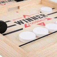 Jeu de fléchettes rapides en bois de qualité supérieure, jeu de table de hockey de table rapide pour les fêtes en famille, les enfants et les adultes