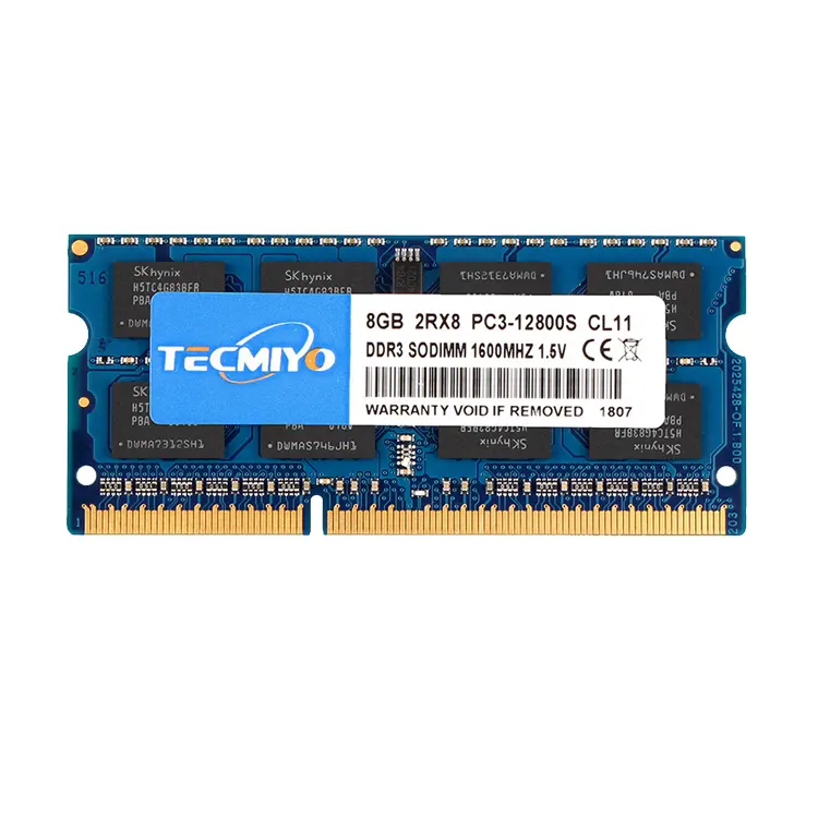 Tecmiyo nhà máy RAM DDR3 2GB 4GB 8GB 1600MHz SODIMM Memoria DDR3 4GB RAM máy tính xách tay 8GB RAM DDR3 8GB