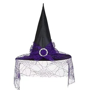 Sombrero de Bruja para Disfraces de Halloween, Accesorios de Decoración, Sombrero Puntiagudo de Ala Ancha, Espeluznante y Aterrador, Regalo de Halloween para Hombres, Mujeres y Niños - Product Image 4