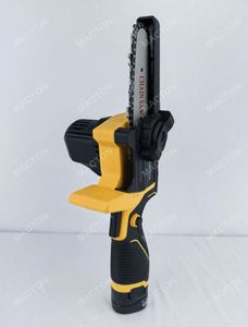 เลื่อยโซ่ไฟฟ้าไร้สาย 12V แบตเตอรี่ลิเธียม ขนาด 4 นิ้ว เลื่อยโซ่ไฟฟ้าขนาดเล็ก พกพาสะดวก สำหรับตัดไม้ - Product Image 6