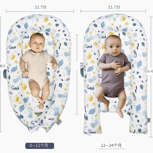 Baby <b>Nest</b> Portable Travel Crib 55x90cm Cotton Cartoon Pattern Foldable Baby Bedding Inner <b>Bed</b> For Infants - Product Image 4