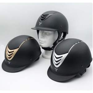 プロフェッショナルデザイン豪華な光沢のある乗馬用ヘルメット強い耐衝撃性 - Product Image 2