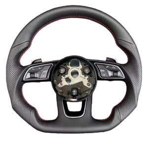 Volant de voiture personnalisé en cuir sport pour <span class=keywords><strong>Audi</strong></span> S6 S7 A4 B8 <span class=keywords><strong>A5</strong></span> A6 A7 Q3 Q5 A3 S3 S8 R8 <span class=keywords><strong>S</strong></span>-<span class=keywords><strong>Line</strong></span> - Product Image 6