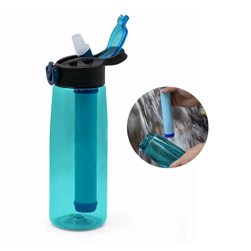 Competitive Price Water Bottles Wholesale Water Purifier 650ml Portable Water Purifier Bottles