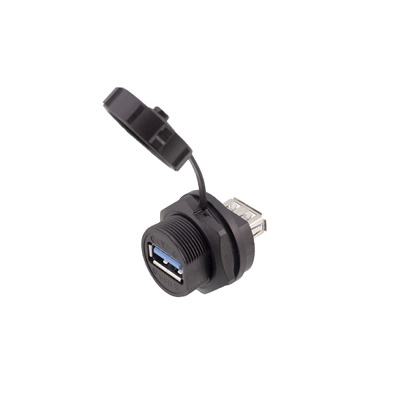Waterproof USB 2.0 USB 3.0 Panel Mount Receptacle IP67 IP68 Outdoor USB Connector