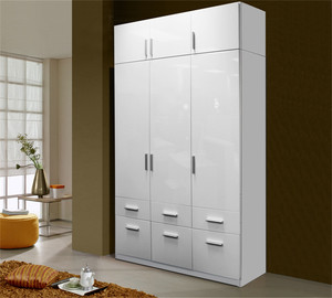 Modern Fabric Wardrobe with Detachable Shelves Adjustable Portable <strong>Closet</strong> for Dorm Rooms Rental Homes Guest Rooms Bedroom - Product Image 3