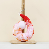 Vente en gros de pendentifs créatifs en peluche crevette porte-clés peluche peluches poupée cadeau promotionnel de fourrure d'animal en peluche personnalisé