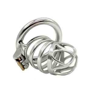 Gabbia per Pene <span class=keywords><strong>Grande</strong></span> in Metallo FRRK, Dispositivo di Castità Maschile, Giocattolo Sessuale BDSM, Giocattolo Traspirante per Adulti - Product Image 1