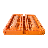 Caisses en plastique pliables en gros, caisses pliantes pour l'agriculture, fruits, légumes, logo personnalisé, fabricant de caisses pliables