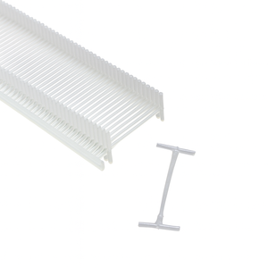 White Plastic Reusable Garment Tag Pins 3.5-45MM T-end Shape with Hanging Tags for Clothing Labels - Product Image 3