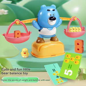 Bán Buôn Dễ Thương Gấu Nhựa Toán Quy Mô Đồ Chơi Trẻ Em Giáo Dục STEM Cân Bằng Vui Vẻ Với Số Ngoài & Trừ Loại Động Vật Trò Chơi - Product Image 3