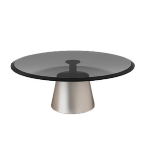 Luxury Metal Coffee <strong>Table</strong>, Minimalist <strong>Clear</strong> Glass Side <strong>Table</strong>, Home Entryway <strong>Table</strong> and Living Room Set - Product Image 5
