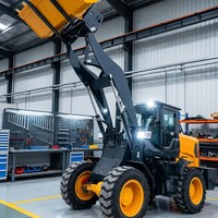 2026 NEUER Gelenkiger Mini-Radlader mit Palettengabel und Frontschaufel Kompakter 4x4 Radlader für Landwirtschaft und Ranchbetrieb