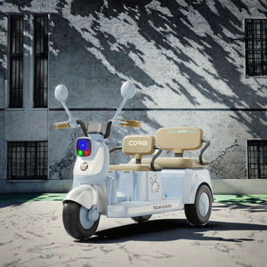 Gran oferta, triciclo eléctrico para niños de doble asiento, triciclo eléctrico con batería para <span class=keywords><strong>2</strong></span> - 6 años, bicicleta eléctrica de <span class=keywords><strong>3</strong></span> ruedas - Product Image 3