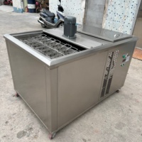 Machine à glaçons industrielle 500 kg/24h, machine à glaçons en blocs de 0,5 tonne avec 16 moules, machine à briques de glace de 5 kg pour petites entreprises, 220V/380V