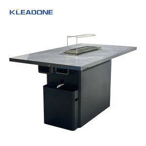 Tables de <span class=keywords><strong>barbecue</strong></span> électriques automatiques KLEADONE pour <span class=keywords><strong>restaurant</strong></span> commercial avec plateau en marbre pour 4 personnes - Product Image 1