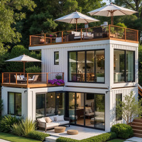 Conteneur mobile en acier de 20/40 pieds, maison modulaire préfabriquée, café-restaurant, boutique extérieure à vendre