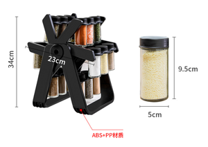 Étagère Rotative <span class=keywords><strong>à</strong></span> Bocaux <span class=keywords><strong>à</strong></span> Épices, Organisateur de Cuisine, <span class=keywords><strong>Support</strong></span> de Rangement pour Assaisonnements, Organiseurs <span class=keywords><strong>à</strong></span> Épices, Accessoires de Cuisine - Product Image 2