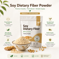 Poudre de fibres alimentaires de soja LongBio, qualité alimentaire, 65 % min, 80-100 mesh, haute absorption d'eau, pour viande, boulangerie, ketchup, aliments à base de plantes