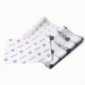 Papier de soie d'emballage recyclable anti-frisottis imprimé sur mesure pour vêtements, chaussures, chaussettes, emballage cadeau, papier de soie haute brillance - Product Image 3