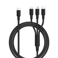 Câble de charge USB multi-ports avec logo personnalisé, 3 en 1, 5 en 1, cordon de chargeur, cadeau promotionnel pour téléphone et batterie externe