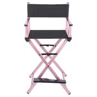 Chaise de maquillage pliante portable moderne avec cadre en aluminium Chaise de metteur en scène en métal pour activités de plein air, parcs Chaise de plage pliable