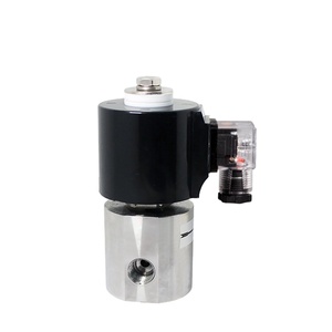 Vanne solénoïde à eau haute pression à 2 voies normalement fermée COVNA HKKB 12V en acier inoxydable - Product Image 2