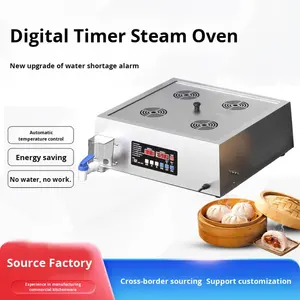 <span class=keywords><strong>Vaporera</strong></span> Eléctrica Comercial de Acero Inoxidable 304, Totalmente Automática, para Bollos y Xiao Long <span class=keywords><strong>Bao</strong></span>, Ahorro de Energía, para Uso en Tiendas de Desayuno - Product Image 5