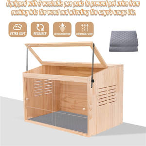 Cabinet d'animaux pour hamsters syriens nains <span class=keywords><strong>Degus</strong></span>, Hamster Habitat avec dessus ouvrable et grandes feuilles acryliques - Product Image 4