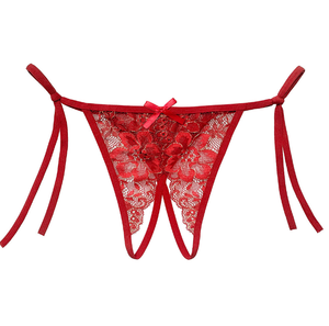 Culotte transparente ouverte <span class=keywords><strong>sur</strong></span> <span class=keywords><strong>le</strong></span> <span class=keywords><strong>devant</strong></span> Sous-vêtements pour femmes <span class=keywords><strong>String</strong></span> sans entrejambe - Product Image 5
