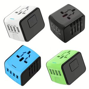 Travel Power Adapter OEM 8A 3 USB+Type-c Travel Conversion <b>Socket</b> <b>Smart</b> Charger - Product Image 2