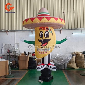 ตุ๊กตาลมเป่าลมรูปทรงใหม่ ตุ๊กตาลมเป่าลมรูปทาโก้ ตุ๊กตาลมเป่าลมรูปแพน<span class=keywords><strong>เค้ก</strong></span> ตุ๊กตาลมเป่าลมรูปคนลอยฟ้า สำหรับ<span class=keywords><strong>โฆษณา</strong></span>ร้านอาหาร - Product Image 5