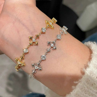 Pulsera de circonita colorida chapada en oro de 18 quilates, resistente al agua y sin deslustre, de acero inoxidable, marca Fanhua.