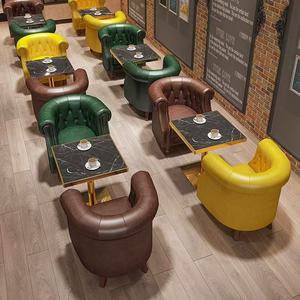 Mesas y sillas de restaurante <span class=keywords><strong>retro</strong></span>, restaurante, cafetería, bar, cafetería, tienda, muebles, sofá, silla, muebles de pista nocturna - Product Image 2