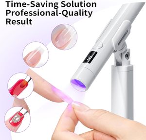 Xách Tay Mini Nail Đèn Cầm Tay Móng Tay Nghệ Thuật Đèn Với Đứng 360 Độ Xoay Đa Chức Năng Đèn - Product Image 6