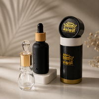 Emballage de luxe Arabe Arabe Luxe Bouteille d'huiles parfumées Oud en verre de 6ml 12ml Bouteille de parfum en verre Boîte tube en papier d'impression personnalisée