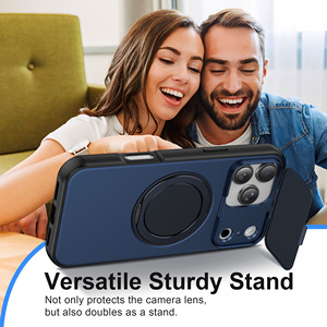 Nuova Cover Creativa con Lente Ribaltabile per iPhone 18 17 16 <span class=keywords><strong>Pro</strong></span> Max 360 °   Custodia per Telefono con Supporto Magnetico Rotante per <span class=keywords><strong>Samsung</strong></span> S26 Ultra - Product Image 5