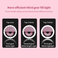 Mini anneau lumineux LED pour téléphone portable, rechargeable par USB, portable, pour vidéo, photographie et selfies - Produits pour la maison intelligente