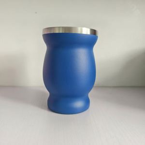 Heat Insulated Curved Stainless Steel Cup Three Matte Color Household Wine <b>Mug</b> - Product Image 2